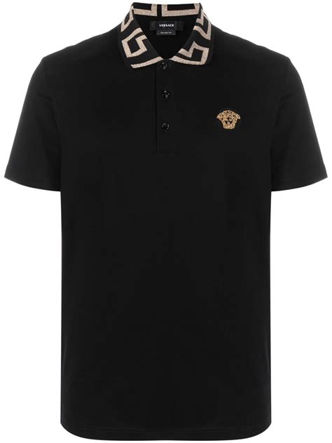 replica versace polo shirts|versace polo shirt medusa.